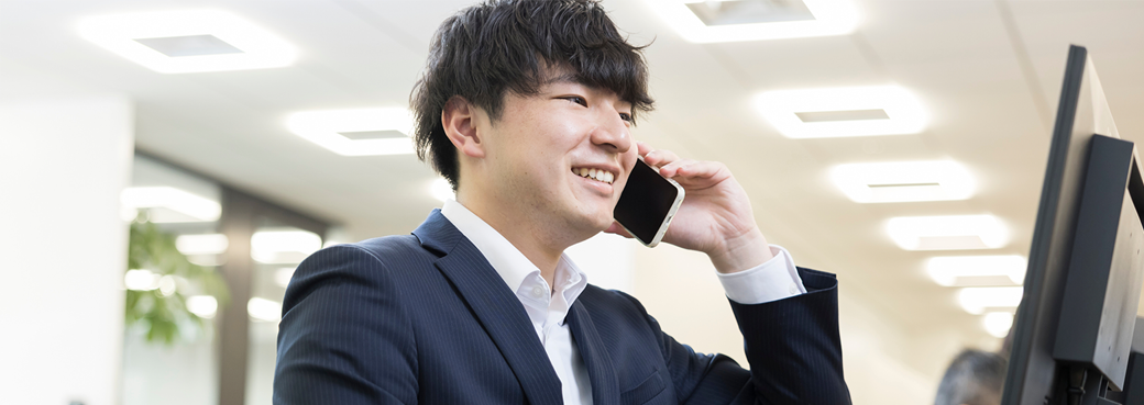 インタビューの様子