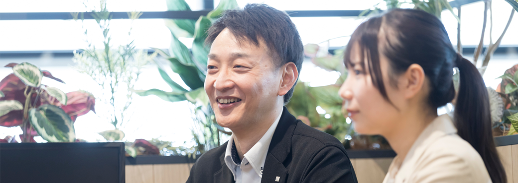 インタビューの様子